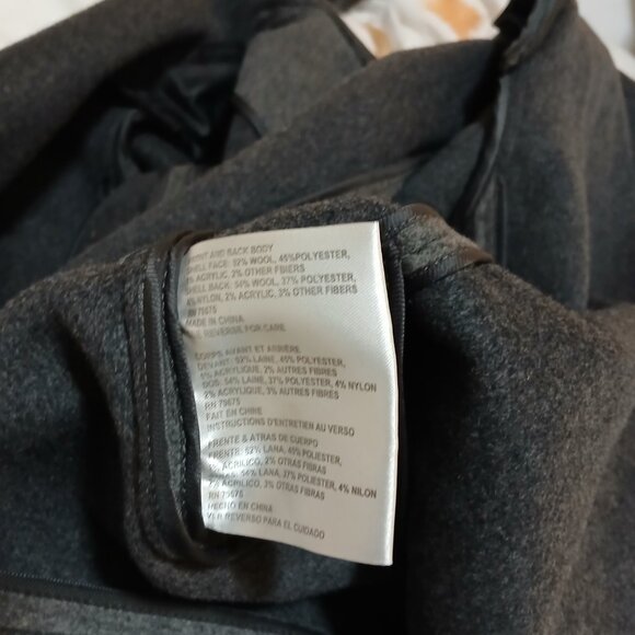 Michael Kors Wool Blend Wrap Coat Jacket Women’s Size S Gray Black Belted - Picture 6 of 6